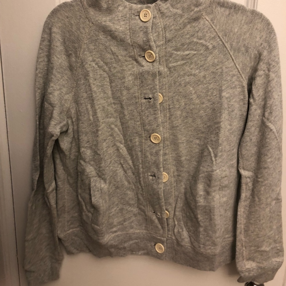 J.Crew Button Sweatshirt, Size S
